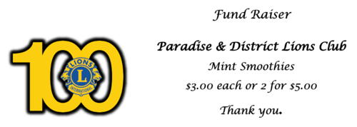 Mint Smoothie sign, $3 each / 2 for $5 Mint Smoothie sign, $3 each / 2 for $5